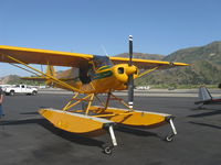 N7590K @ SZP - 1950 Piper PA-18 SUPER CUB Amphibian, Lycoming O-290, Wipline 2100 floats - by Doug Robertson