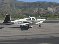 N205PP @ SZP - 1988 Mooney M20J 201, Lycoming IO-380-A1B6D 200 Hp, taxi - by Doug Robertson