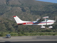 N1355S @ SZP - 1976 Cessna 182P SKYLANE Continental O-470-S 230 Hp, takeoff climb Rwy 22 - by Doug Robertson