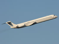 OE-IKB @ VIE - Taking off from RWY 29 for a SkyEurope Flight
