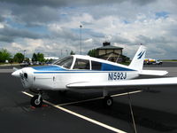 N1592J @ KAHN - PA-28 - by Connor Shepard