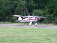 N1155B @ OH36 - Departing Riverside (Zanesville, Ohio) with a Young Eagle passenger.