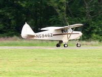 N5946Z @ OH36 - Arriving at the Riverside breakfast fly-in at Zanesville, Ohio. - by Bob Simmermon
