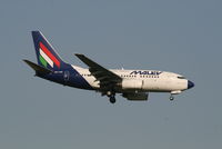 HA-LOD @ EBBR - flight MA600 is descending to rwy 02