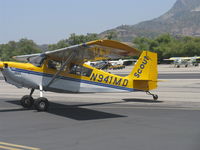 N941MD @ SZP - 1996 American Champion 8GCBC SCOUT, Lycoming O-360-E2C 180 Hp, spades, quick-release door, taxi off Rwy 22 - by Doug Robertson