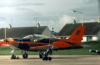 ST-35 @ EGQL - SF.260MB of the Swallows aerobatic display team of the Belgian Air Force at the 1978 Leuchars Airshow. - by Peter Nicholson