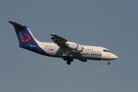 OO-DJW @ EBBR - flight SN2288 is descending to rwy 02