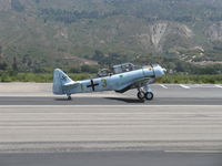 N9525C @ SZP - North American AT-6C TEXAN of The Condor Squadron, P&W R-1340 600 Hp, landing roll Rwy 22 - by Doug Robertson