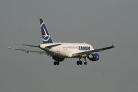 YR-ASA @ EBBR - flight RO371 is descending to rwy 02