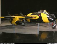 A79-375 @ YMPC - De Havilland Vampire F Mk 30 painted in high visibilty colours for use as a target tug. RAAF Museum Point Cook