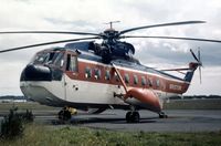 G-AZRF @ ABZ - S-61N of Bristow Helicopters Limited at Aberdeen in the Summer of 1974. - by Peter Nicholson