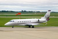 N731QS @ CID - Taxiing from Landmark to Runway 27 - by Glenn E. Chatfield