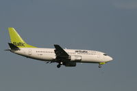 YL-BBR @ EBBR - arrival of flight BT601 to rwy 02 - by Daniel Vanderauwera