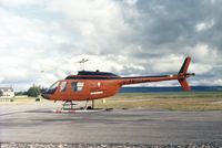 G-AWUC @ INV - Bell JetRanger of Kestrel Helicopters at Inverness in the Summer of 1974. - by Peter Nicholson