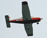N41JA - A lovely Cherokee overflies Popcorn Park Zoo on finals. - by Daniel L. Berek