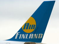 OH-AFI @ EGCC - Air Finland - by Chris Hall