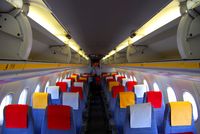 OE-LTO @ VIE - Cabin of Austrian arrows Dash8-Q300 after flight OS912 (INN-VIE)