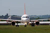G-EZIY @ EGNX - AIRBUS A319 - by Paul Ashby