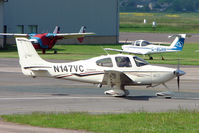 N147VC @ EGBJ - Cirrus SR22 at Gloucestershire Airport - by Terry Fletcher