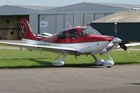 N666LG @ EGBJ - Cirrus SR22 at Gloucestershire Airport - by Terry Fletcher