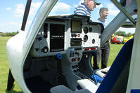 D-MPGB @ EGBD - Flight controls of the Remos GX demonstrator at Derby Eggington - by Terry Fletcher