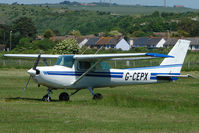 G-CEPX @ EGKA - Cessna 152 at Shoreham Airport - by Terry Fletcher