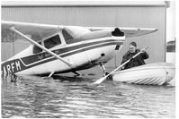 G-ARFM @ EGAD - John Kisby, the man responsible for looking after the runways. - by Unknown