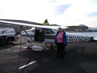 N182RS @ RNO - Aircraft Commander Ann & Racer Skylane - by Bill Howard