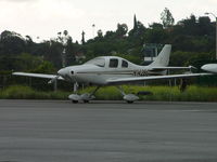 N142BG @ POC - Parked at Howard Aviation on a rainy day - by Helicopterfriend