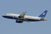 N854UA @ KLAX - Departing LAX on 25R - by Todd Royer