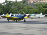 N641BP @ SZP - Fairchild M-62A CORNELL as PT-19A, Fairchild Ranger 6-440C-5 200 Hp, landing roll Rwy 22 - by Doug Robertson
