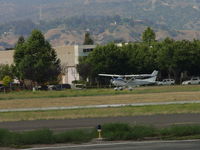 N411RF @ POC - Landing 26R - by Helicopterfriend