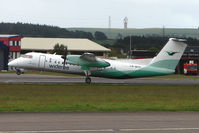 LN-WFP @ EGPD - Wideroe Dash 8 departs Aberdeen