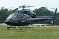 F-GMAX - French registered AS355N2 - One of the helicopters at Epsom on 2009 Derby Day - by Terry Fletcher