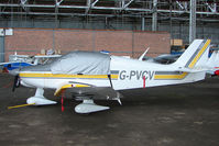 G-PVCV @ EGPT - Robin DR400/140 at Perth Airport in Scotland - by Terry Fletcher