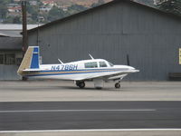 N4786H @ SZP - 1979 Mooney M20J 201, Lycoming IO-360 A&C 200 Hp, taxi - by Doug Robertson