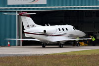 M-YSKY @ EGNH - outside Hangar 3 - by Chris Hall