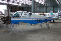 G-BKCW @ EGPT - Jodel D120 on maintenance at  Perth Airport in Scotland