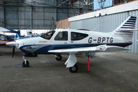 G-BPTG @ EGPT - Rockwell 112Tc at Perth Airport in Scotland