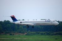 N902DE @ KCLT - MD-88 - by Connor Shepard