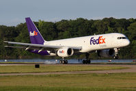 N906FD @ ORF - FedEx N906FD (FLT FDX307) from Memphis Int'l (KMEM) landing on RWY 23. This is the sixth straight day that the 757s have come to Norfolk/Williamsburg Int'l. This is just a temporary thing, replacing the regular 727s for this week.