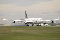 D-AIGC @ CYYC - Lufthansa Airbus 340-300 - by Yakfreak - VAP