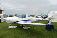 G-UILA @ EGTB - Aquila AT01 exhibited at 2009 AeroExpo at Wycombe Air Park - by Terry Fletcher