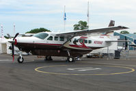 N208AE @ EGTB - Cessna Caravan exhibited at 2009 AeroExpo at Wycombe Air Park - by Terry Fletcher