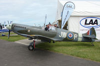 G-CCZP @ EGTB - Spitfire MK26 exhibited at 2009 AeroExpo at Wycombe Air Park - by Terry Fletcher