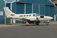 N9AY @ EGTB - Cessna 421C at Booker - by Terry Fletcher