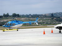 N618AC @ CMA - 1997 Bell 407, one Rolls Royce (Allison) 250-C47 turboshaft with FADEC, 814 shp for takeoff, 700 shp continuous. Four blade main rotor composite construction, blades & hub have NO life limits. Popular siccessor to Bell JetRanger & LongRanger light singles - by Doug Robertson