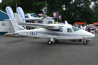 I-TELT @ EGTB - Prototype Tecnam 2006T exhibited at 2009 AeroExpo at Wycombe Air Park - by Terry Fletcher