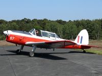 G-BWMX @ EBZR - De Havilland Canada DHC-1 Chipmunk G-BWMX painted as Army WG407/67 - by Alex Smit