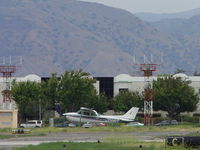 N1223U @ POC - Airbourne from 26R and headed out westbound - by Helicopterfriend